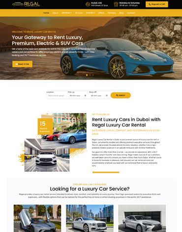 Regal Car Rental Service